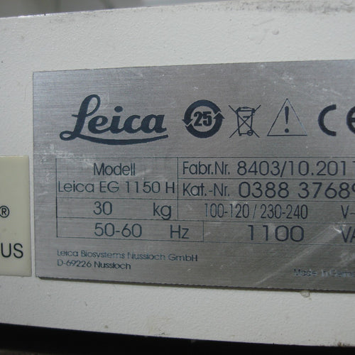Leica EG1150H Tissue Embedding Center with EG1150C Cold Plate EG1150C-3