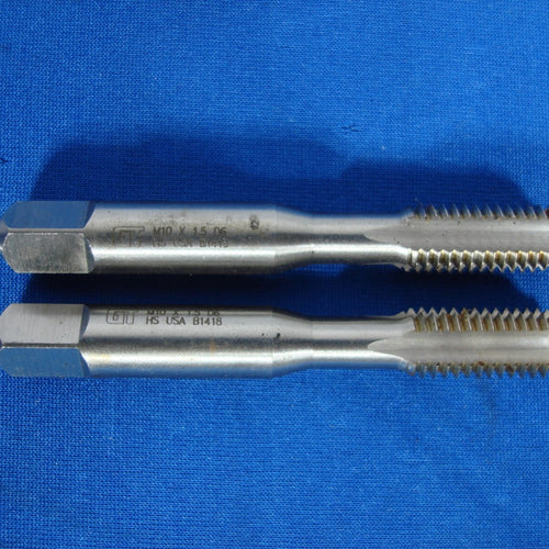 Greenfield Threading 328620 M10 x 1.5 HTGP 2 pc Hand Tap Set D6 4FL ST BOT HSS
