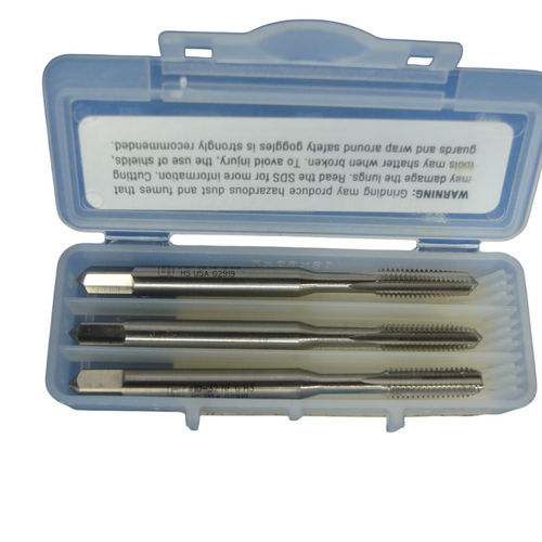 Greenfield Threading 341813 #10-32NF HTGP 3 pc Hand Tap Set H3 4FL ST HSS