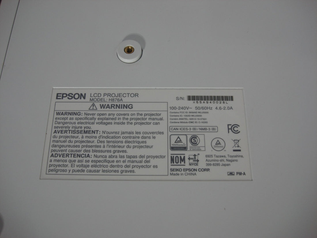 Epson  BrightLink Pro 1470Ui H876A WUXGA 3LCD Interactive Laser Display Cover