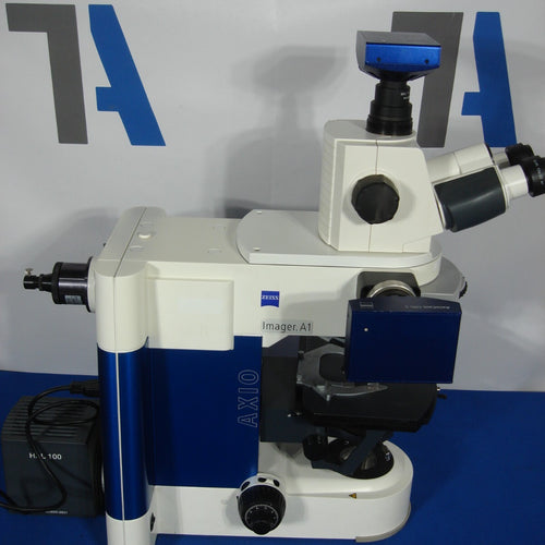 Zeiss Axio Imager A1 Phase Contrast Microscope with Cameras AxioCam MRm and MRc5