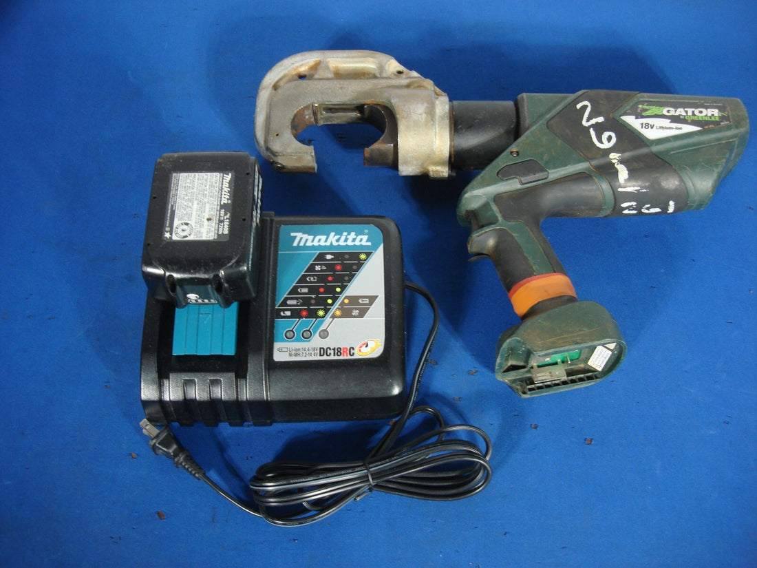 Greenlee Gator EK1240LX 12 Ton Cordless Battery Hydraulic Crimper w/ Battery