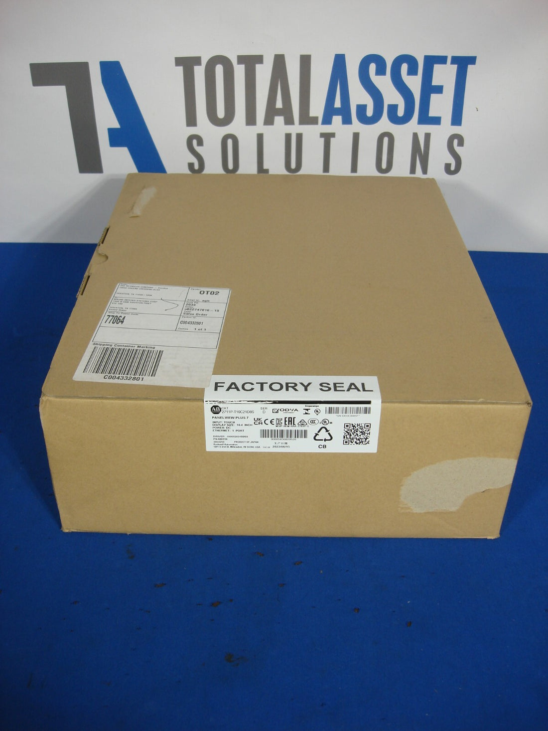 Allen Bradley 2711P-T10C21D8S Panelview Plus 7 Ser D 10.4 Inch Touch MFG 2023