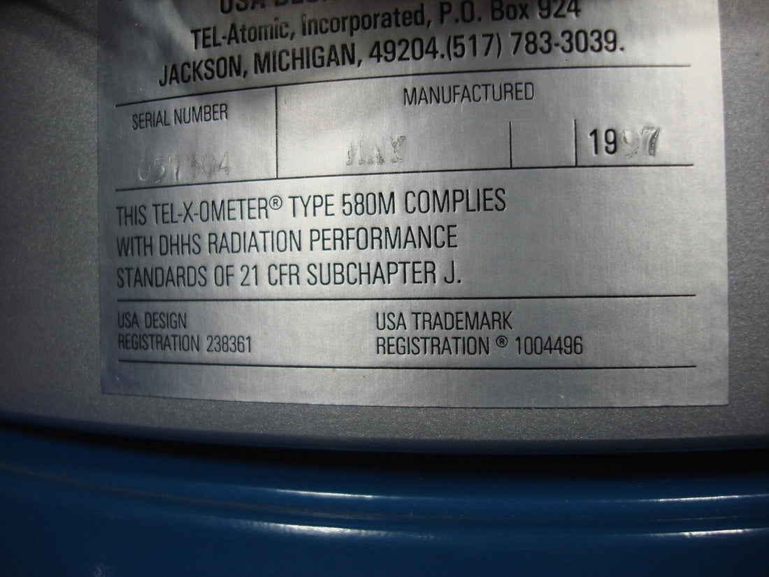 Tel-X-Ometer Type 580M Collimator 3mm and 1mm