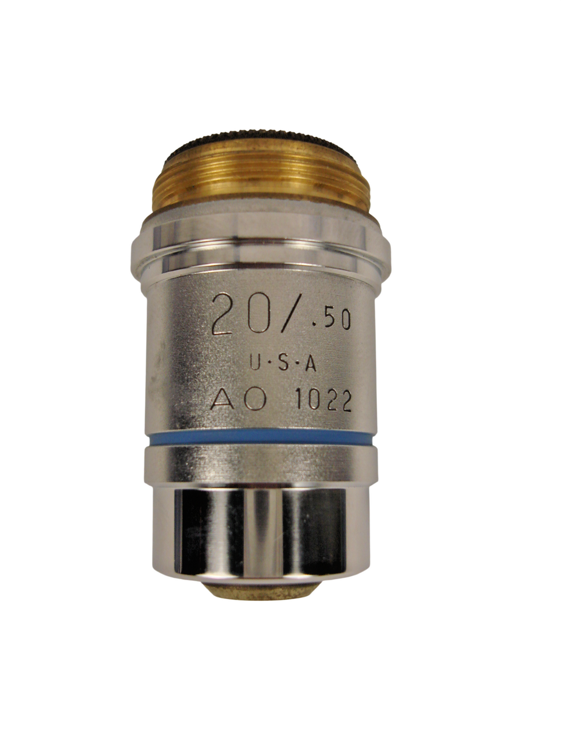 American Optical AO Plan Achro Microscope Objective 20x /.50 1022