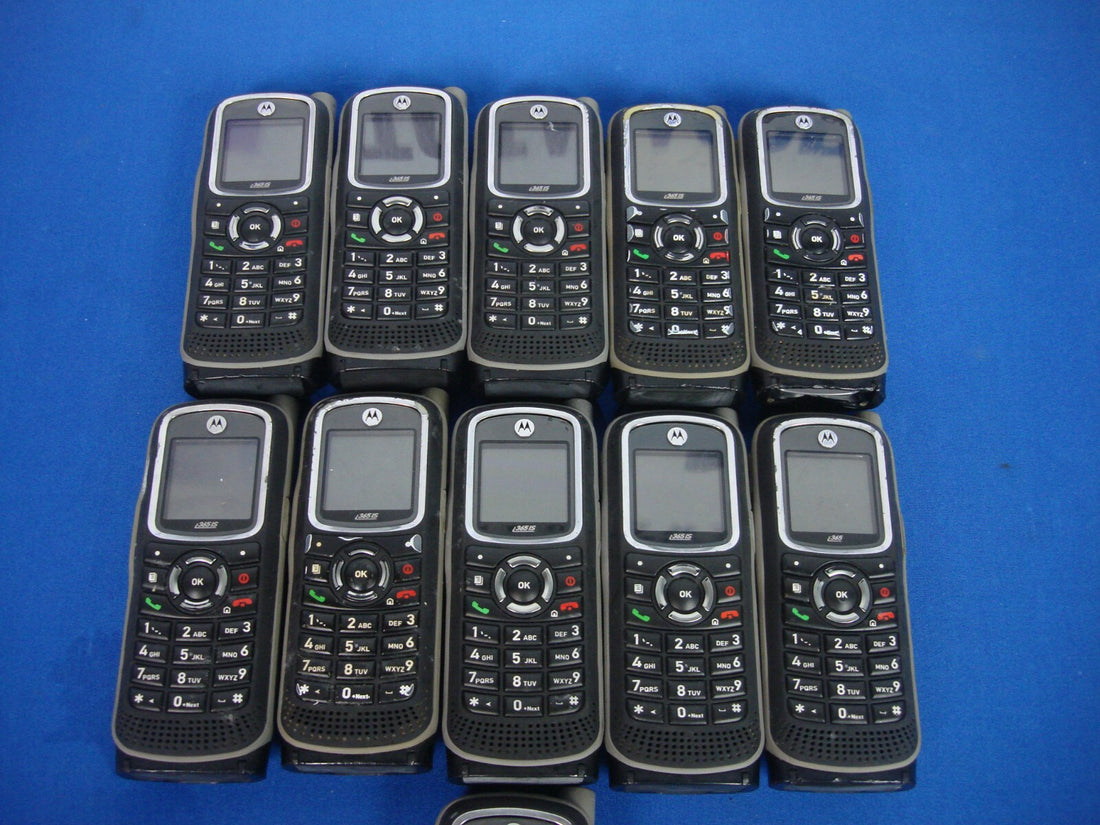 LOT OF 14 MOTOROLA I365IS RUGGED PUSH TO TALK INTRINSICALLY SAFE IDEN PHONES