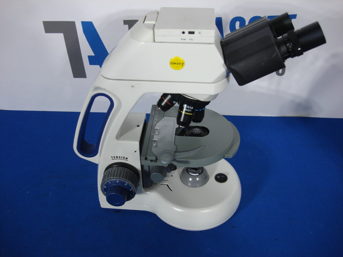 Swift Microscope w/ Objectives SP4/0.1 SP10/0.25 SP40/0.65 SP100/1.25 Missing