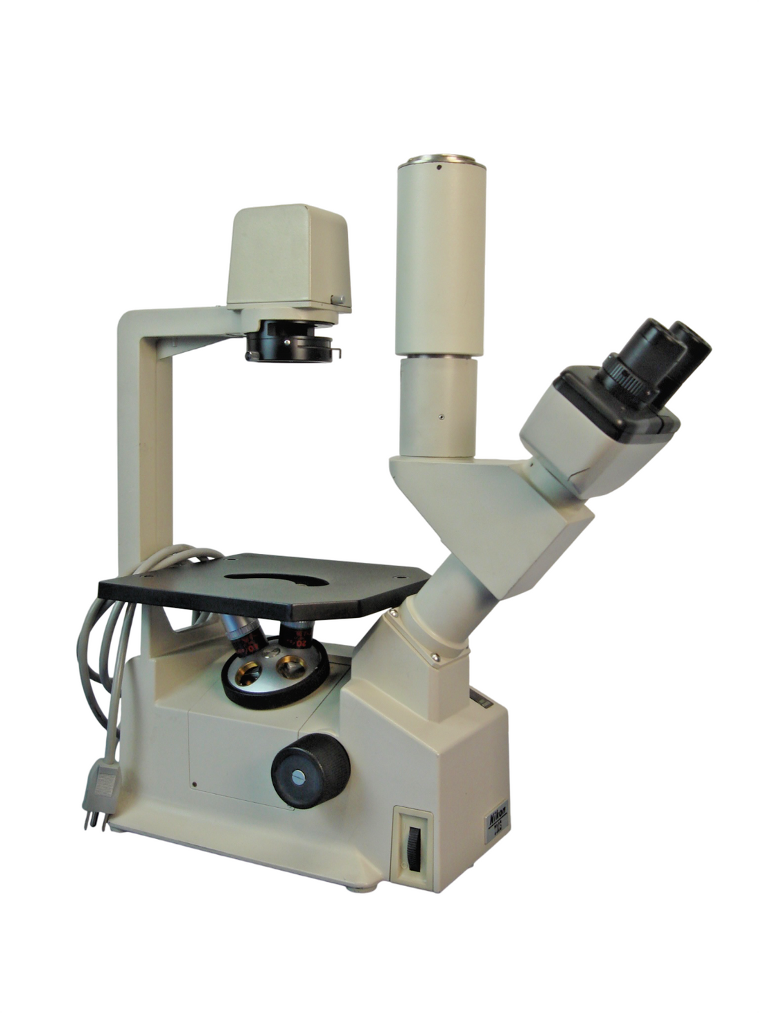 Nikon TMS-F Inverted Microscope Eye Piece CFWE 10xA/18 with Two Nikon Objectives
