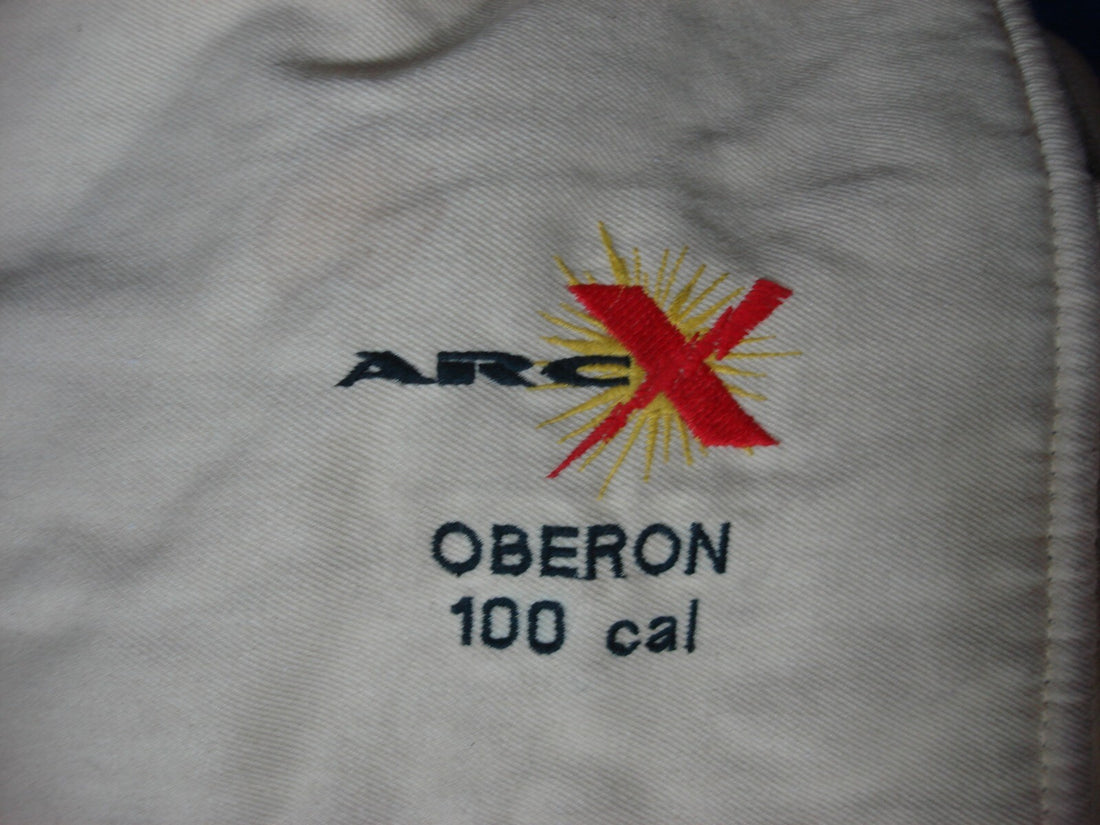 Oberon Arc X 100 Cal Flash Suit Hood XL Coat Large Bib Size 10 Gloves Bag Set #5