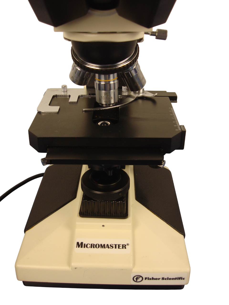 Fisher Scientific Micromaster 12-561B Microscope 4 Objectives 4x 10x 40x 100x