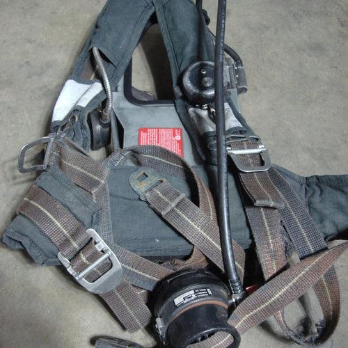 Scott 2.2 AP50 Air Pack EZ-Flo Vibralert Low Air Audible Bell SCBA Harness