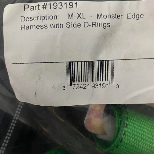 Guardian Fall Protection 193191 M - XL  Monster Edge Harness with Side D Rings