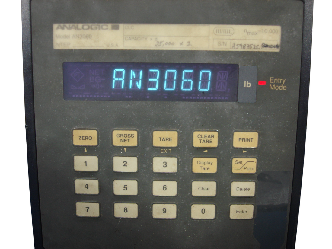 Analogic AN3060 Weight Indicator Display w/ Revere Transducers 25K 25,000lbs CSP