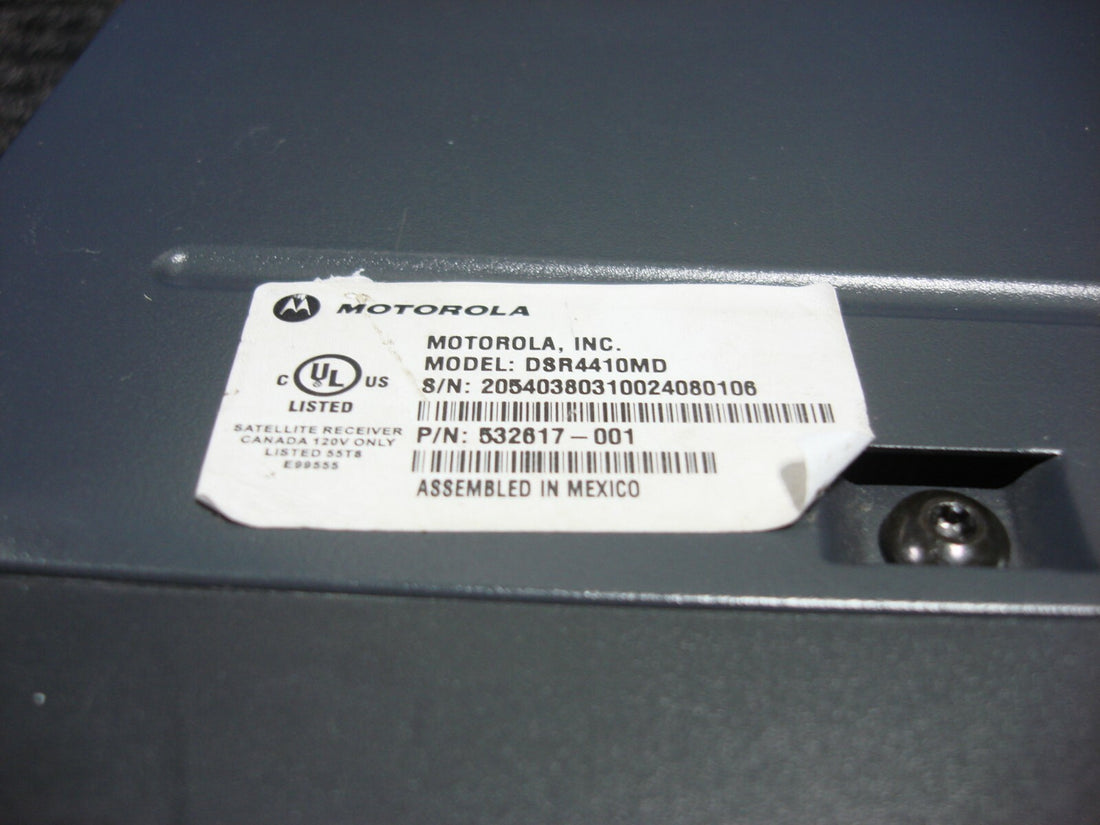 MOTOROLA DSR-4410MD COMMERCIAL SATELLITE MULTIPLEX DECRYPTER RECEIVER