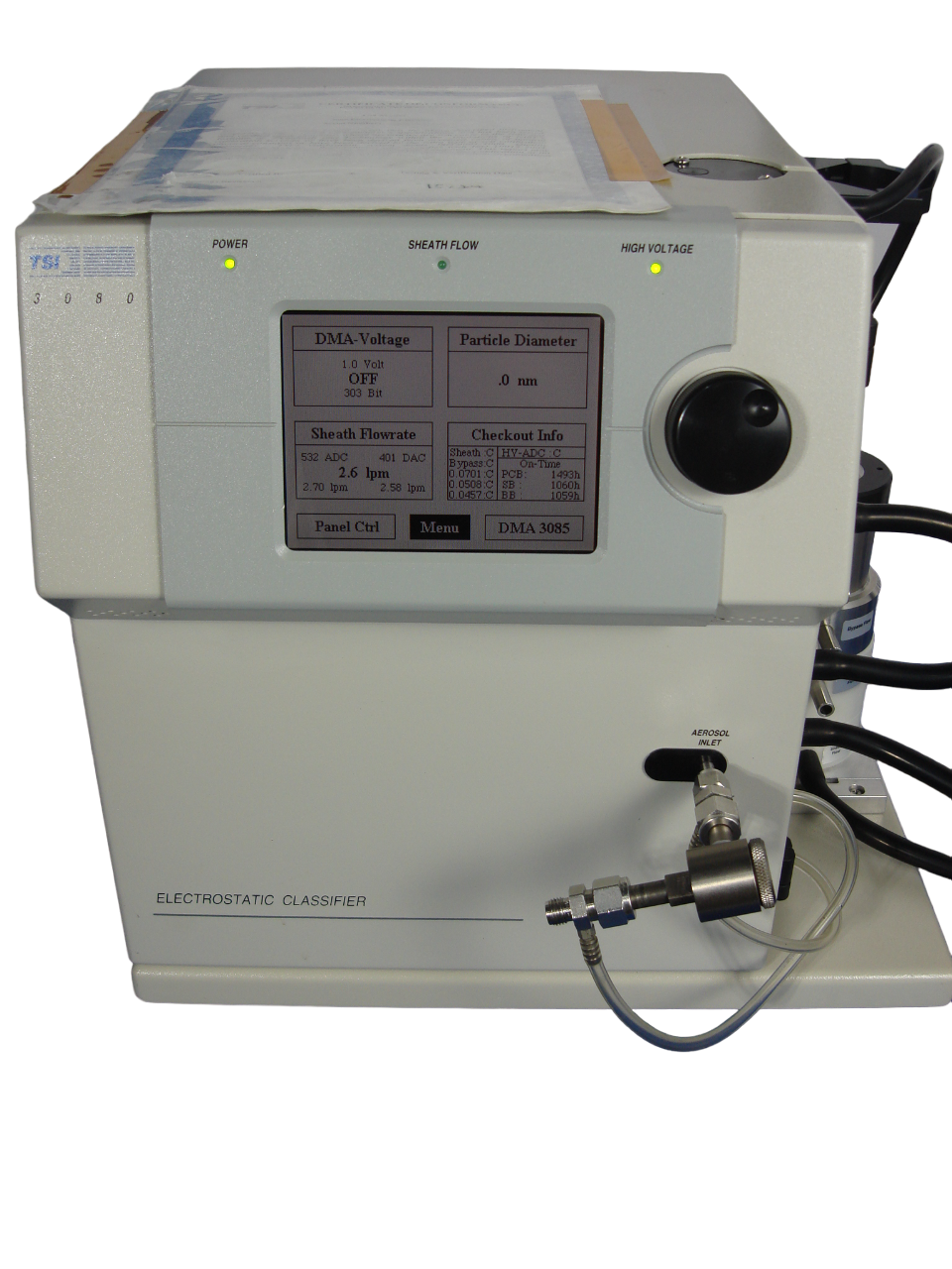 TSI 3080 Electrostatic Classifier 3085 Differential Mobility Analyzer nano DMA