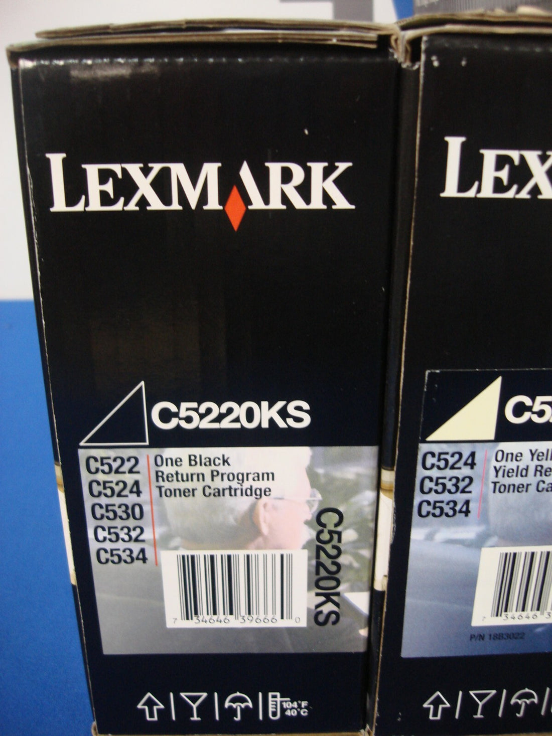 NEW LOT OF 8 GENUINE OEM LEXMARK C522 C524 C530 C532 C534 TONERS C5220KS C5240YH
