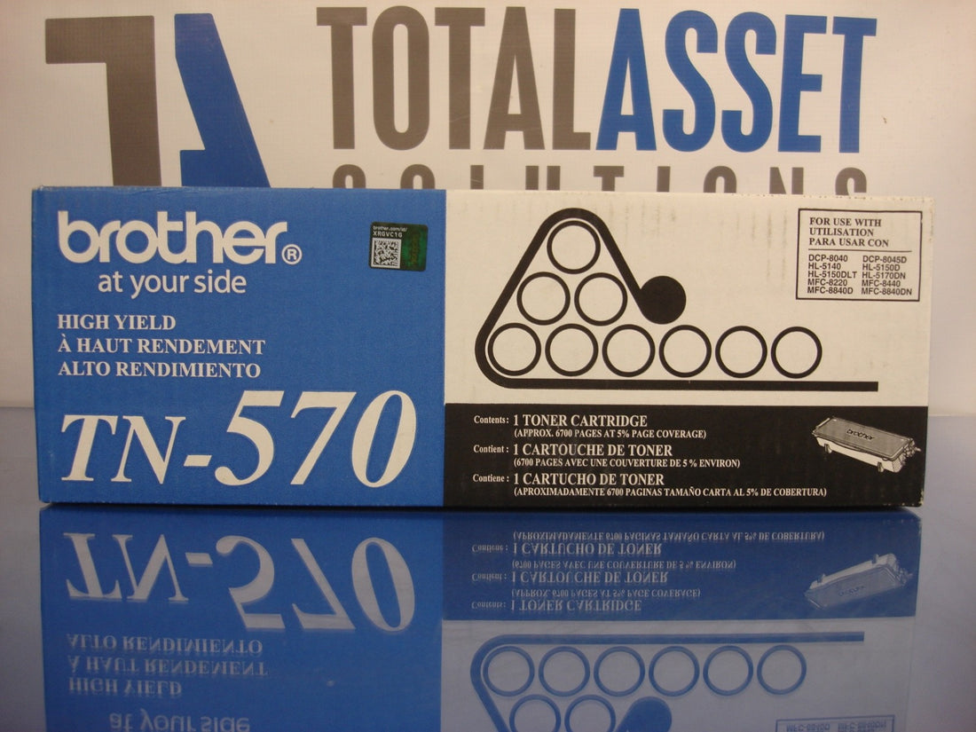 Brother TN570 High Yield Black Toner Cartridge Approx. 6,700 pages TN-570