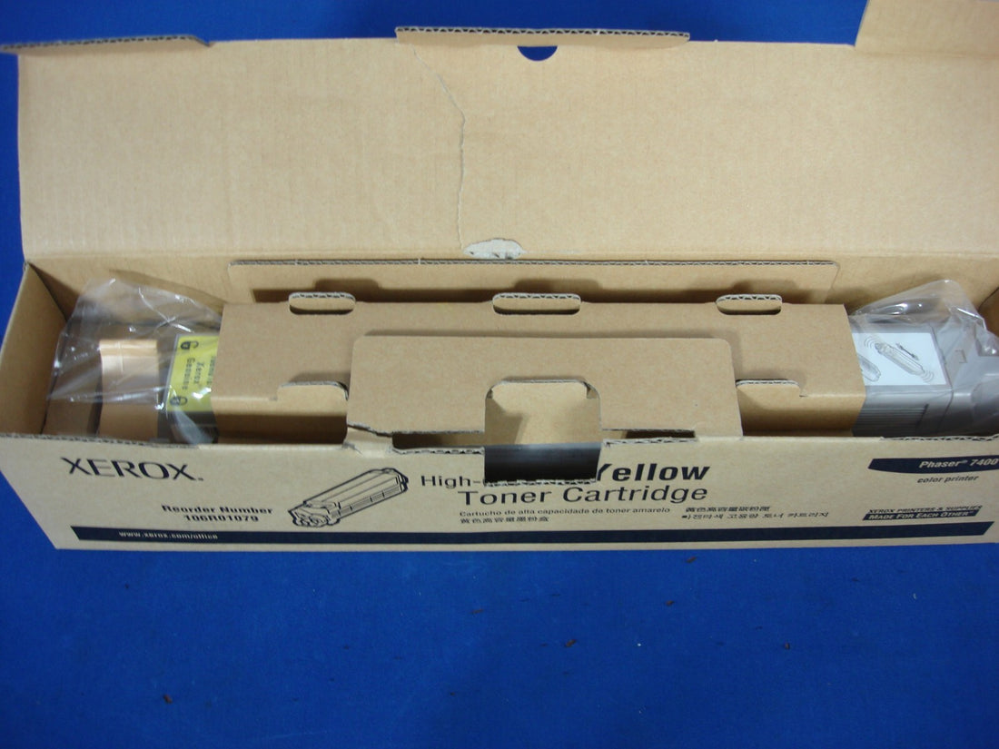 Genuine OEM Xerox 106R01079 Yellow Toner for Phaser 7400