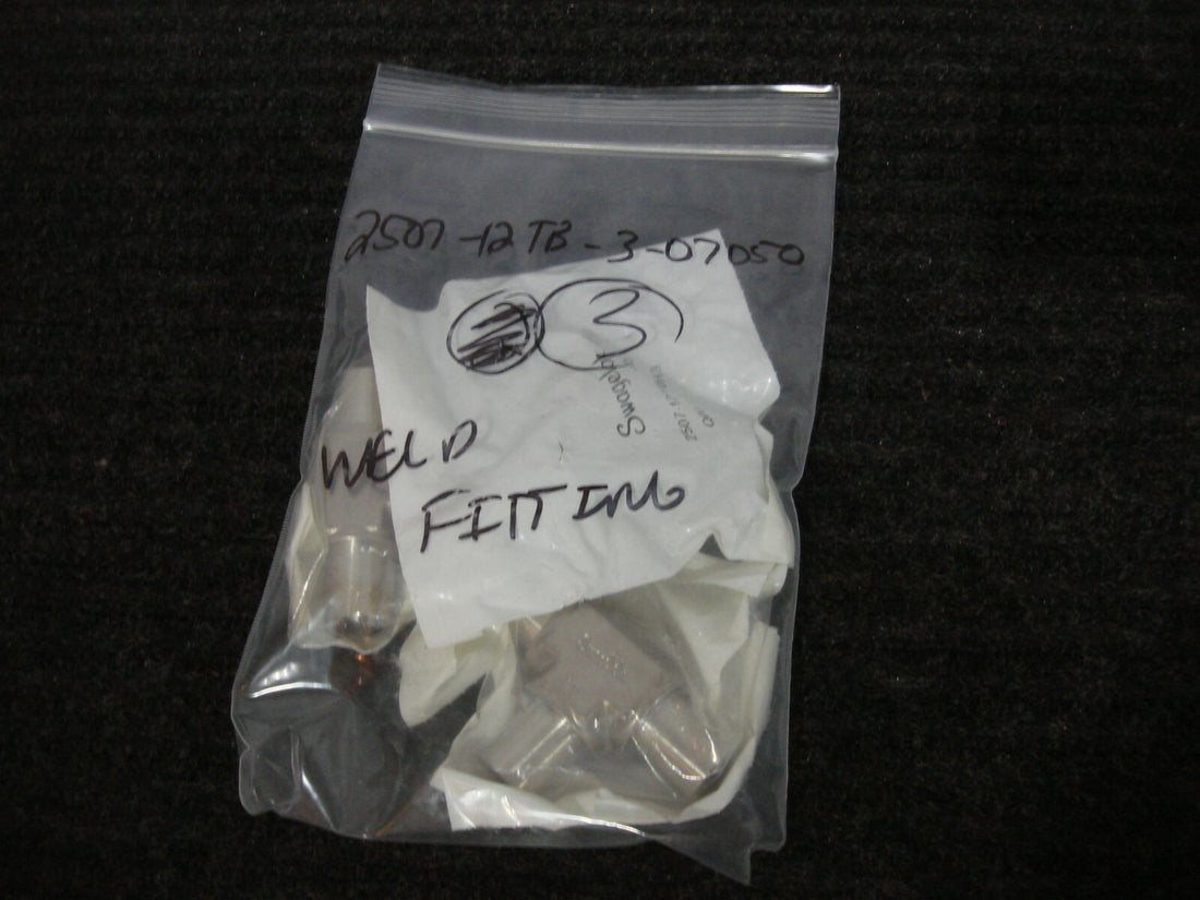 NEW SWAGELOK 2507-12TB-3-07050 2507 SUPER DUPLEX TEE WELD FITTING LOT OF 3