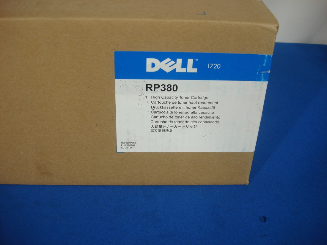 Genuine OEM Dell RP380 1720 1720dn Laser Printer Toner 6,000 Page High Yield