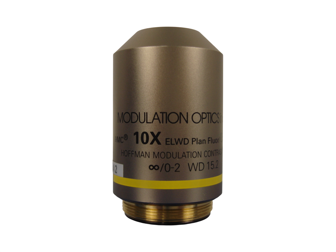Modulation Optics 10X ELWD Plan Fluor 0.30 ∞/0-2 WD 15.2 Objective Hoffman