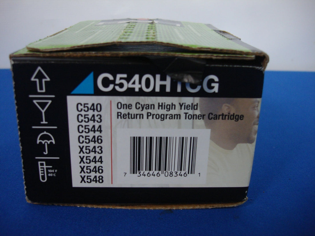 NEW LEXMARK C540H1CG HIGH YIELD CYAN TONER C540
