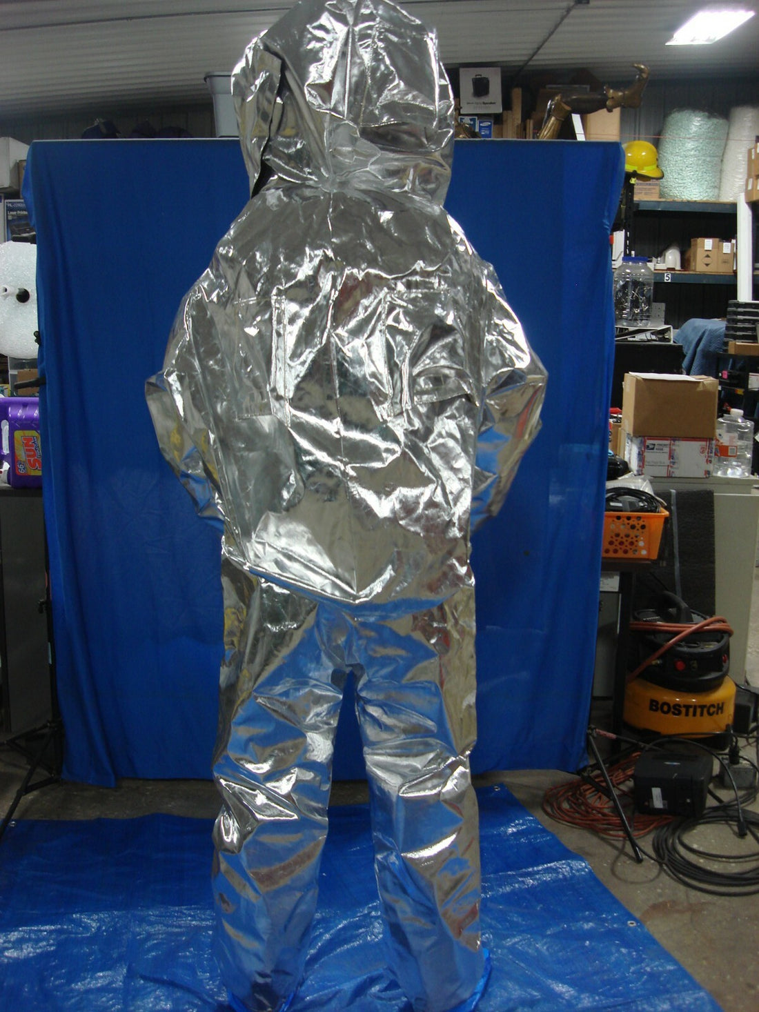 LAKELAND INTERCEPTOR INT640 LEVEL A HAZMAT SUIT ALUMINIZED HEAT SUIT EXTRA LARGE