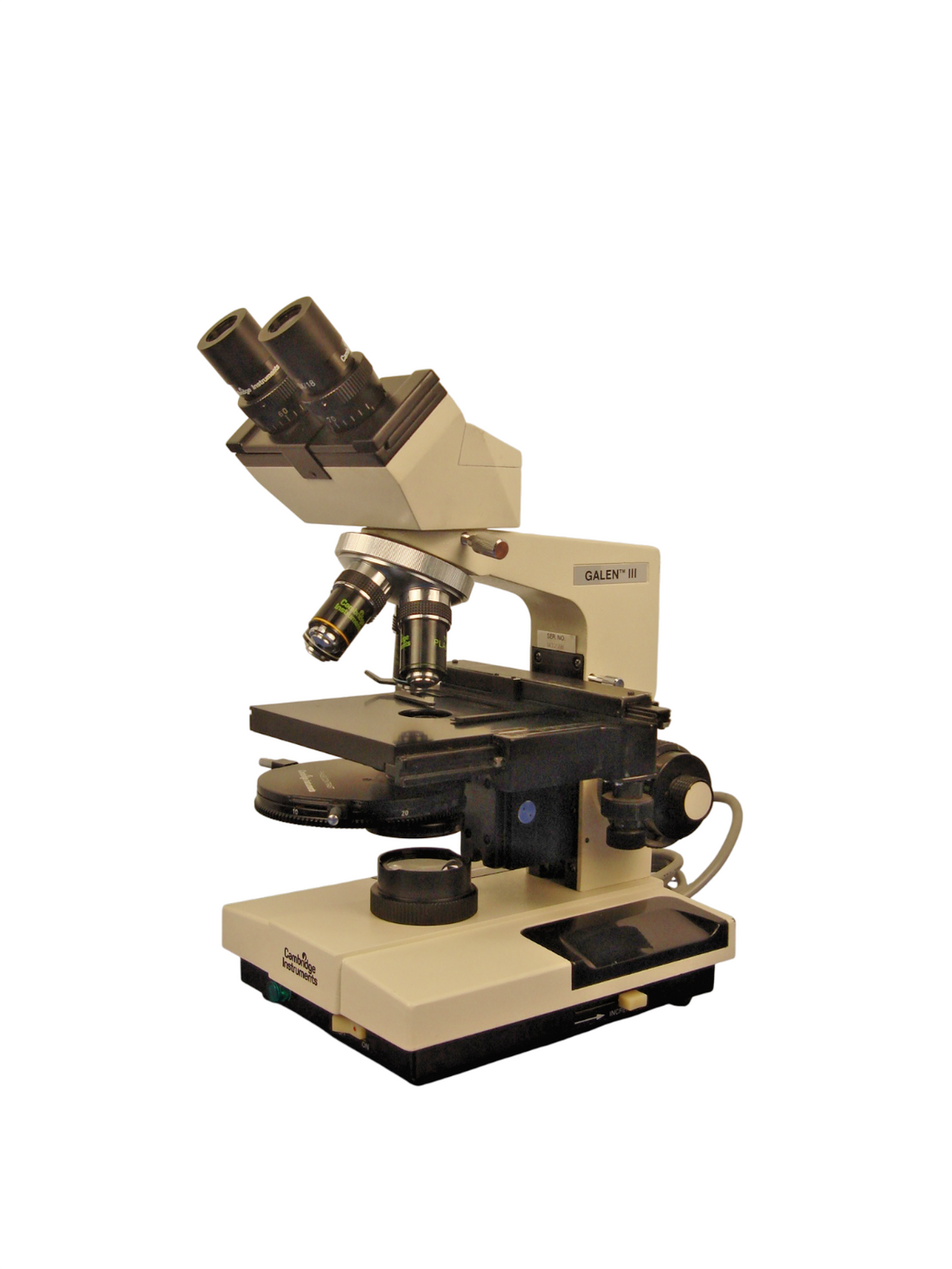 Cambridge Instruments Galen III Microscope, Eye Piece WF 10X/18, 4 Objectives