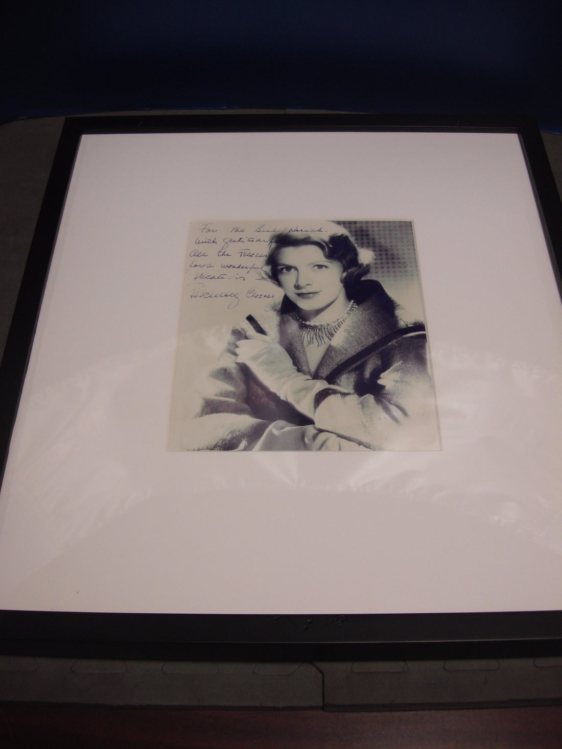 VERY RARE ORIGINAL ROSEMARY CLOONEY SIGNED AUTOGRAPHED PHOTOGRAPH  BILL HARRAH
