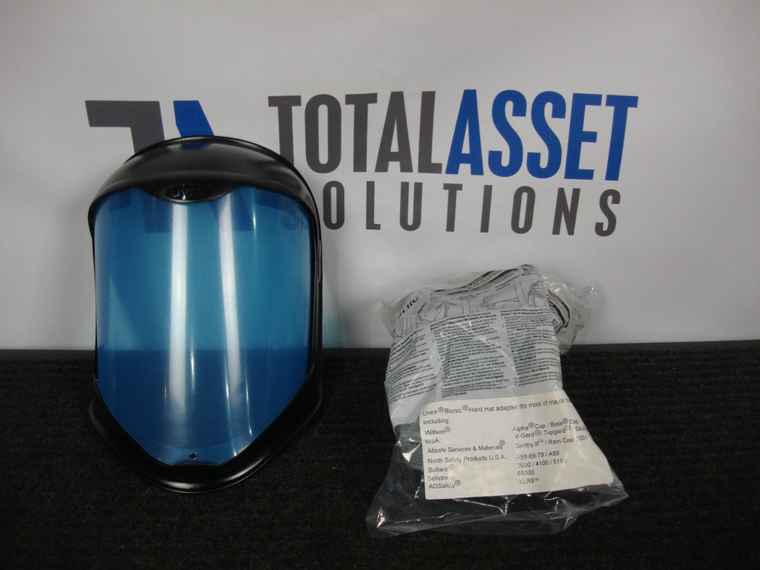 Uvex S8515 Bionic Face Shield with Hard Hat Adapter Clear Polycarbonate Anti-Fog