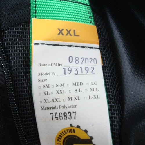 Guardian Fall Protection 193192 XXL  Monster Edge Harness with Side D Rings