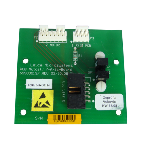 Leica Autostrainer XL TS 5015 Y- Axis Board w/ Cable 6699000137 Rev 02/10.08.01