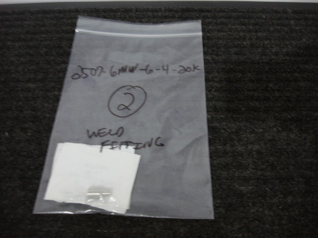 NEW SWAGELOK 2507-6MW-6-4-20K 2507 SUPER DUPLEX MICRO-FIT WELD FITTING LOT OF 2
