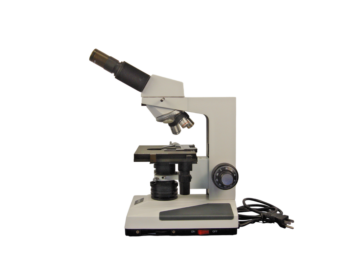 Unico Microscope Eye PieceWF10x-18mm MISSING and Eye Piece, 3 Objectives