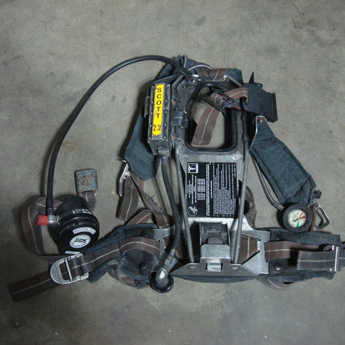 Scott 2.2 AP50 Air Pack EZ-Flo Vibralert Low Air Audible Bell SCBA Harness