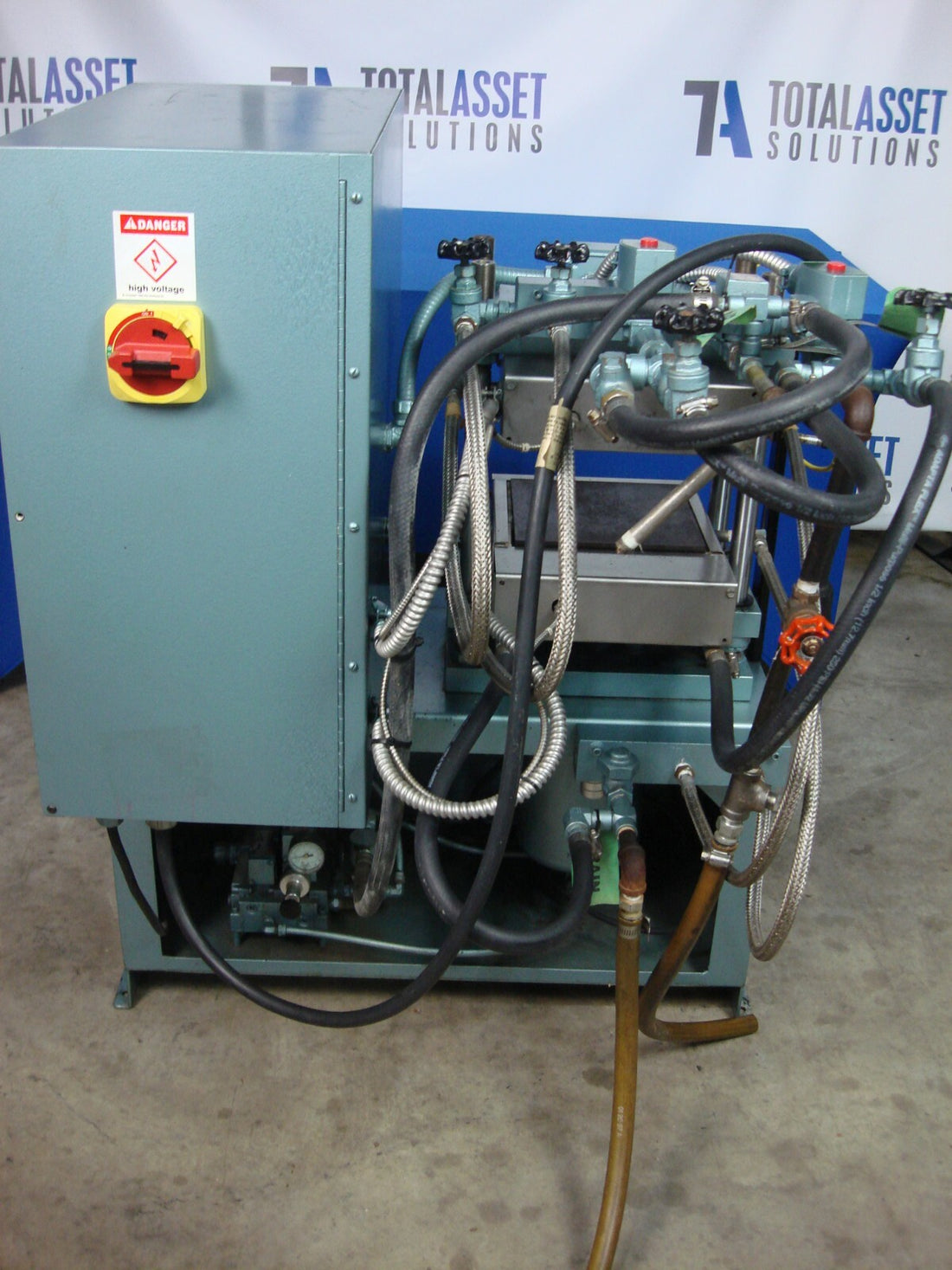 PHI AIR ACTUATED PLATEN PRESS TS-21 TS-21-H-C INDEPENDENT HEATING COOLING