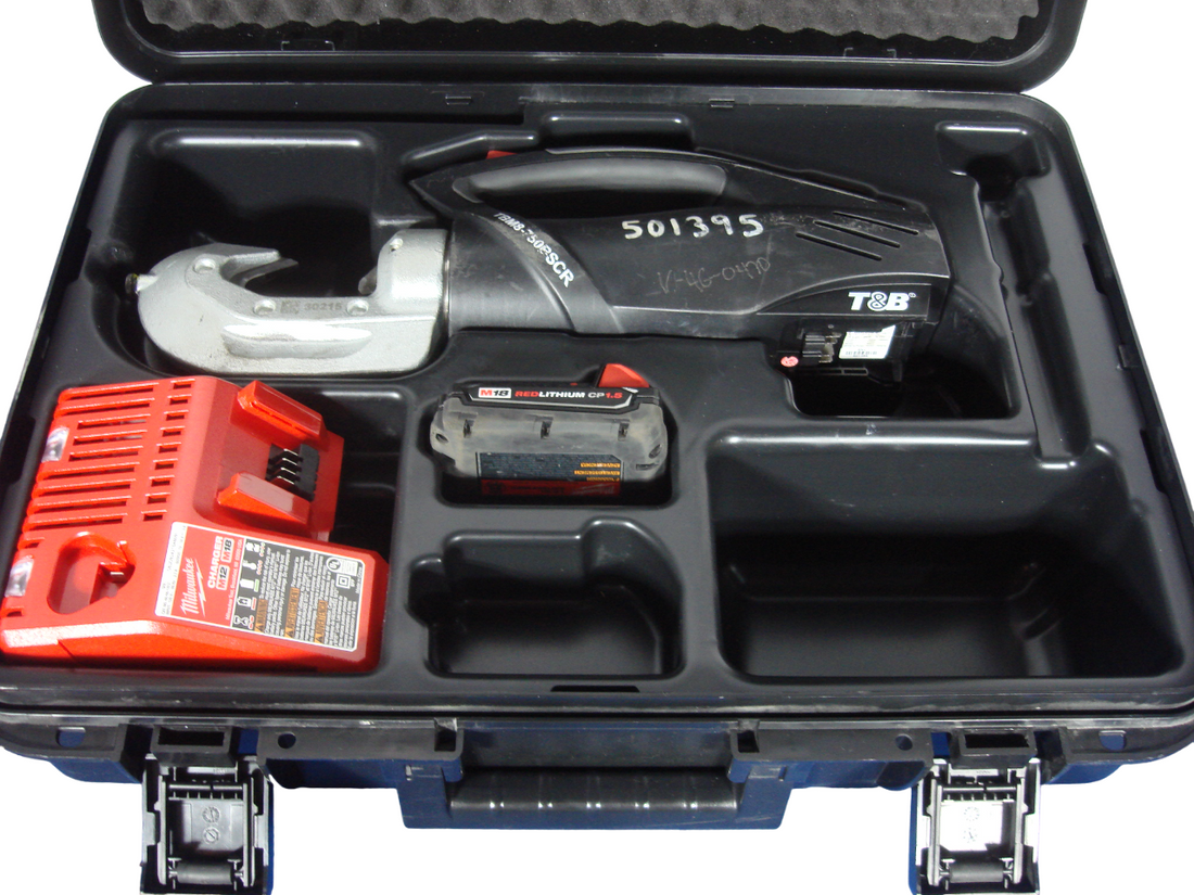 Thomas & BettsTBM8-750BSCR Battery Indent Dieless Crimper Tool w/Battery Charger