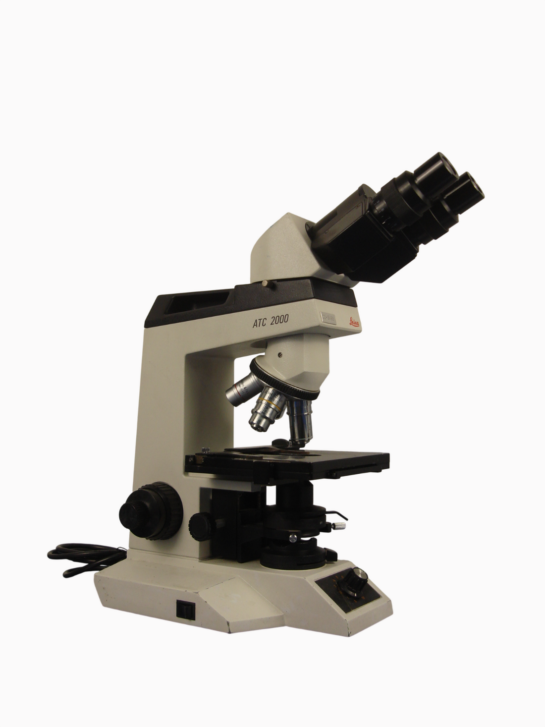 Leica ATC 2000 Binocular Microscope with 4 Objectives 10x 40x 50x 100x