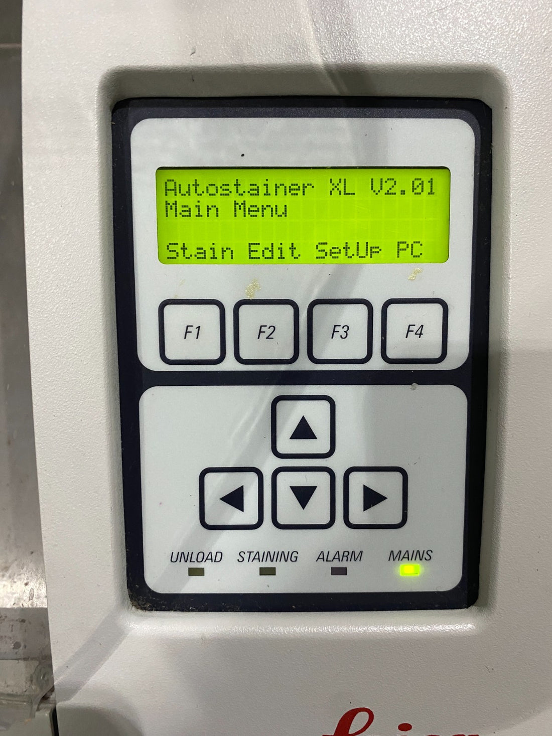 Leica Autostainer XL TS 5015 Control Panel Screen