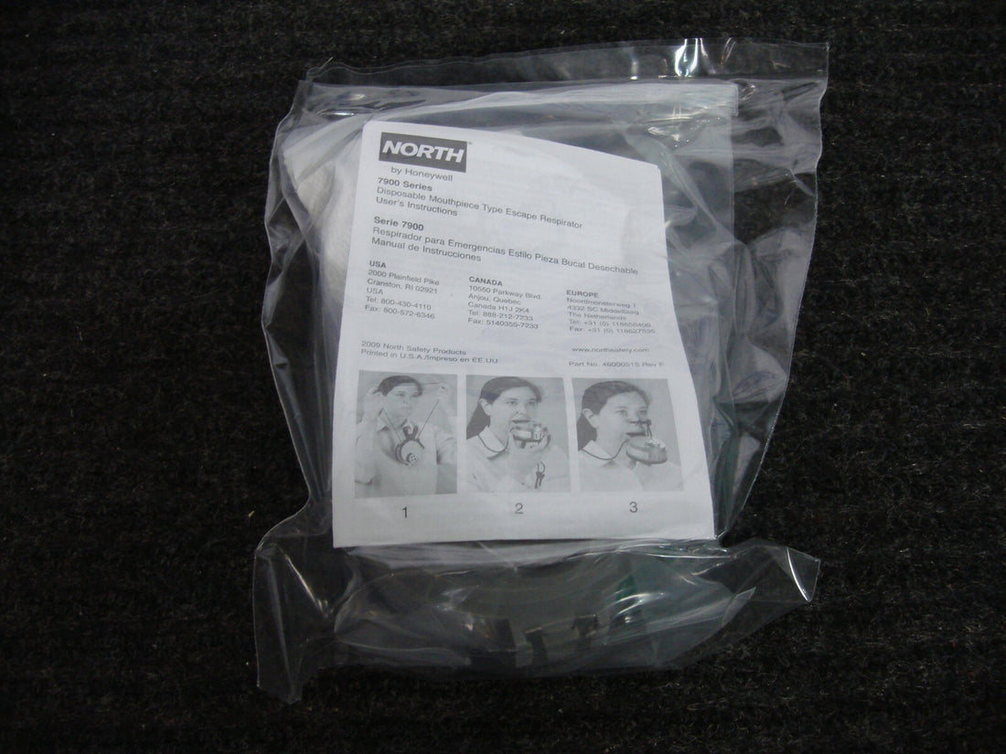 Old Stock Genuine HONEYWELL 7904 Emergency Mouthpiece Respirator