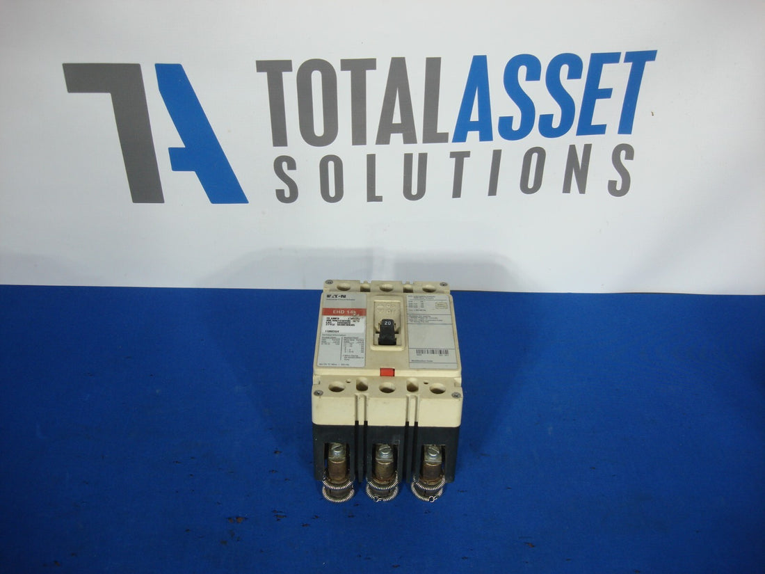 Eaton EHD3020 EHD 14K 20 Amp 3 Pole Industrial Circuit Breaker