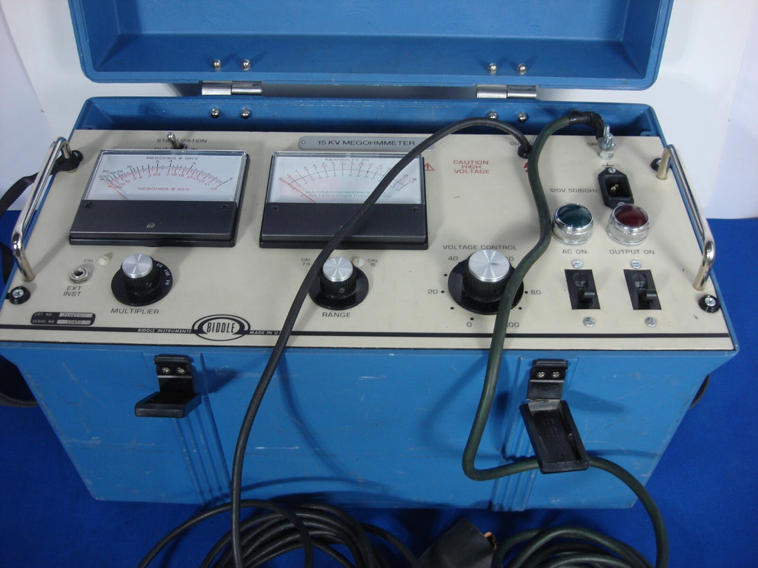 Biddle 210415 15kV Megohmmeter Test Set Insulation Voltage Tester Meter Warranty