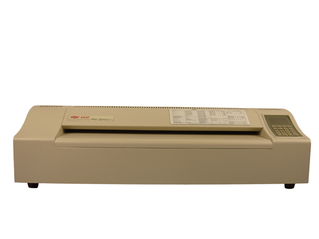 GBC 4500 Pro Series Lamination Max Lamination width 18'' (A2 Size)