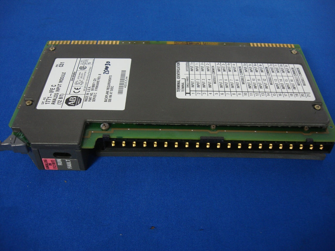 Allen-Bradley 1771-IFE C Analog Input Module 12 BIT SERIES C REV B 96188671 C01