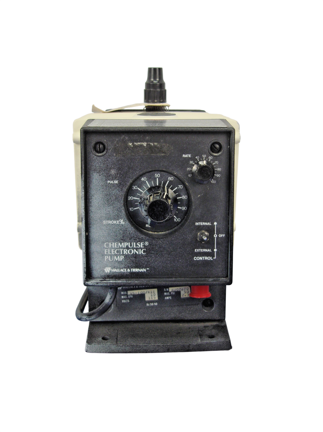 Wallace & Tiernan Chempulse Electronic Pump 45-100/K1E, 50 PSI, Paint Overspray