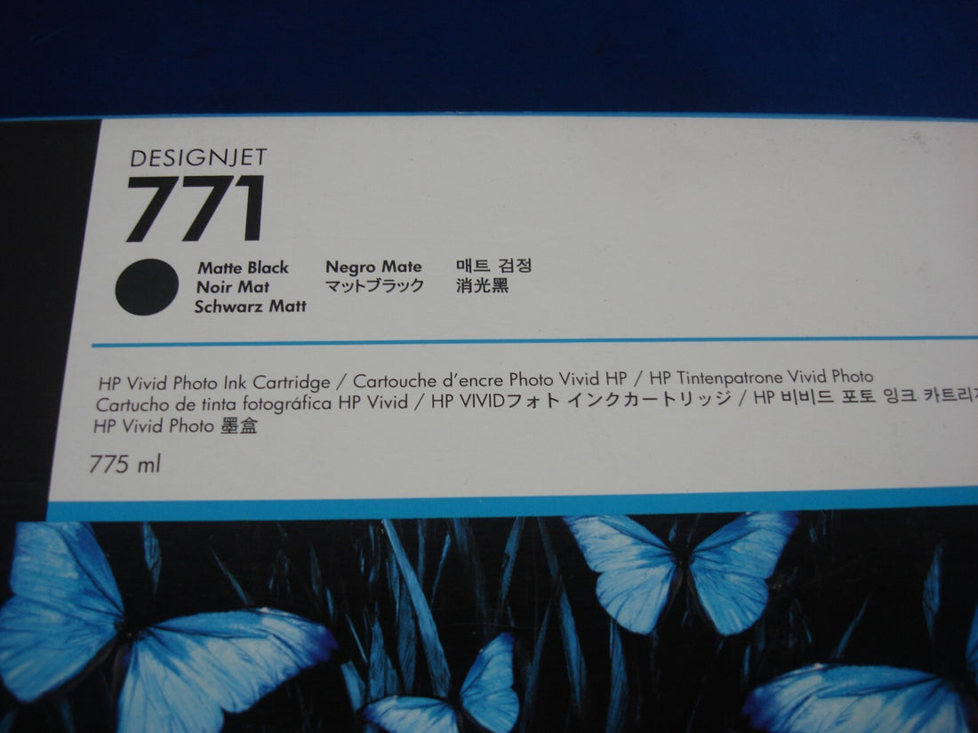 OEM HP 771 CE037A 775ml Matte Black Designjet Z6200 Plotter Ink Cartridge
