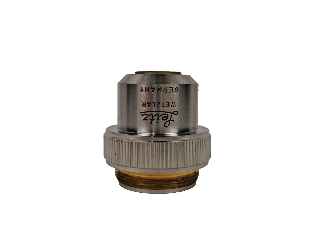 Leitz Wetzlar Microscope Objective Lens 170/-  4x /0.12 4/0.12 4x