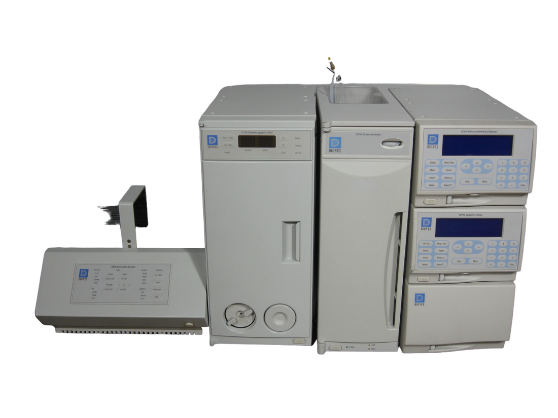 Dionex Chromatography AS40 Automated Sampler GP50 Gradient Pump LC30 EG40 ED50A