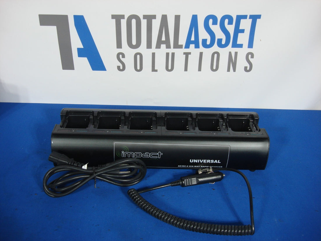 Impact Radio Accessories AC/DC-6 Six Way Universal Desktop Rapid Charger