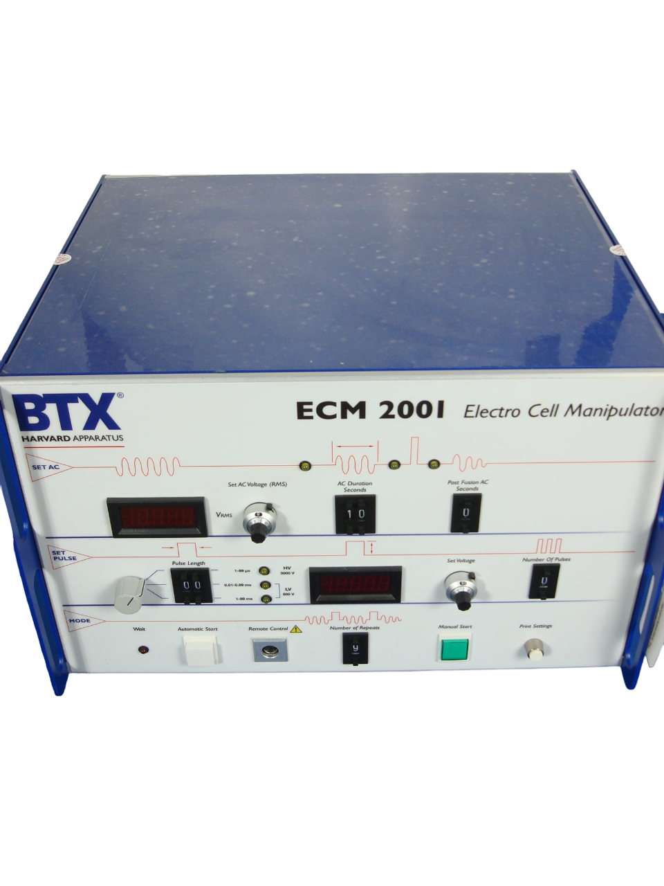 BTX Harvard Apparatus ECM 2001 Electrofusion / Electroporation System